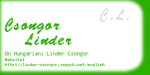 csongor linder business card